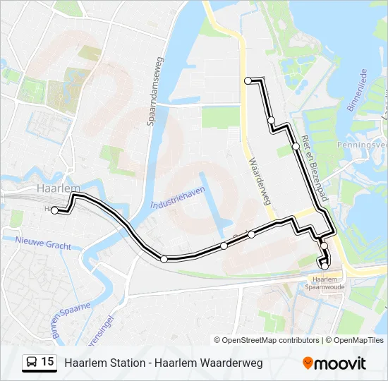 15 Bus Line Map