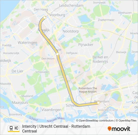 IC Train Line Map