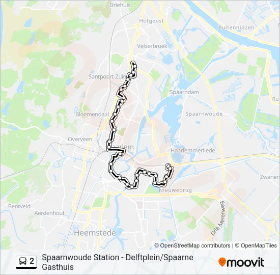 2 Bus Line Map