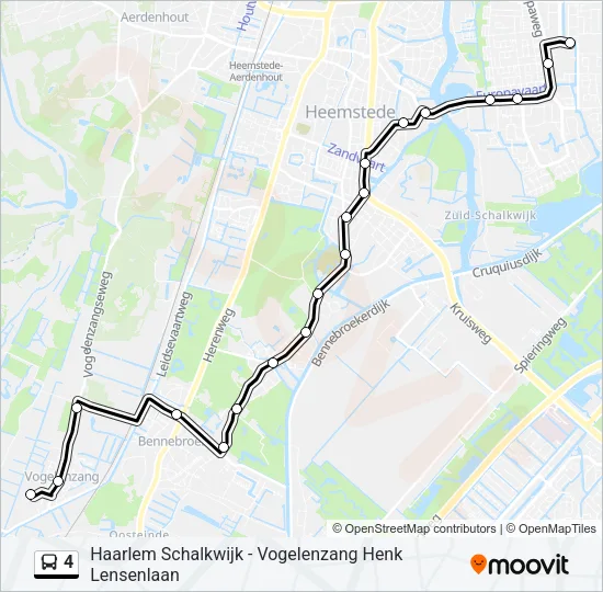4 Bus Line Map