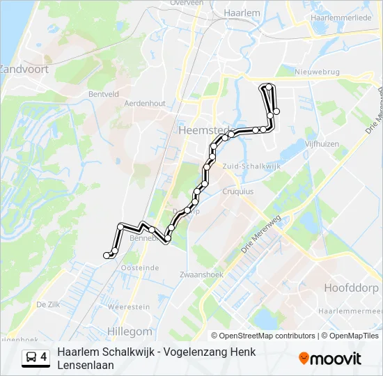 4 Bus Line Map