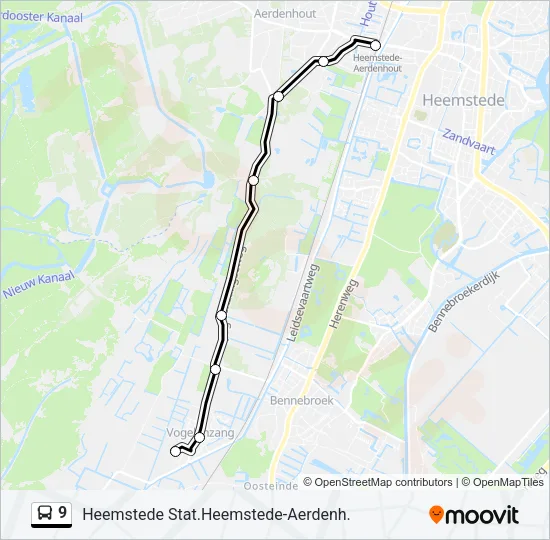 9 Bus Line Map