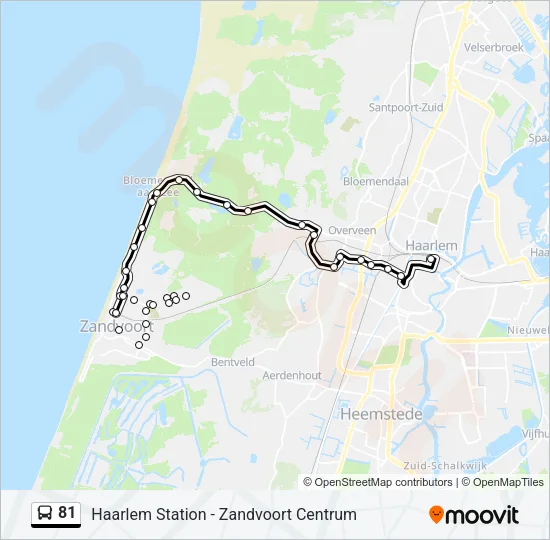 81 Bus Line Map