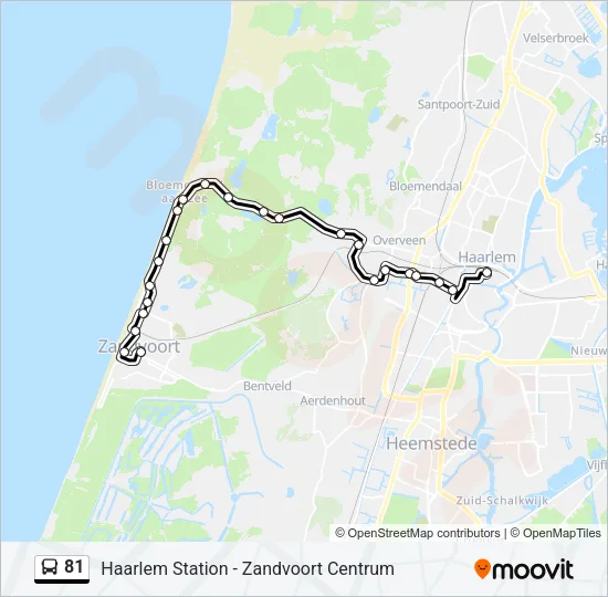 81 Bus Line Map
