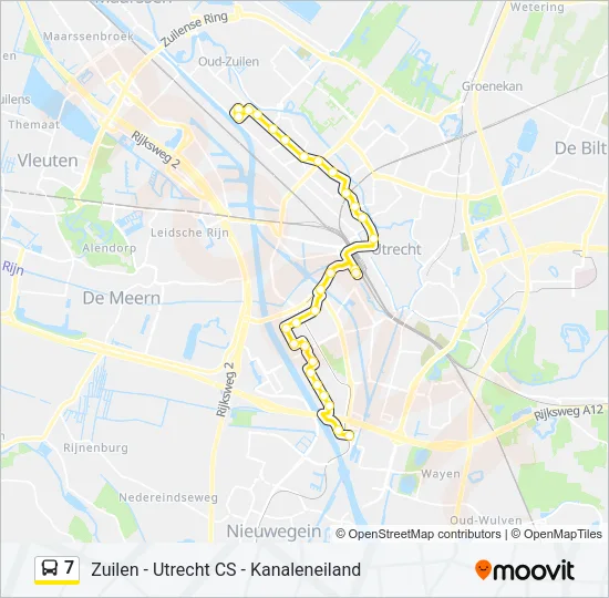 7 Bus Line Map