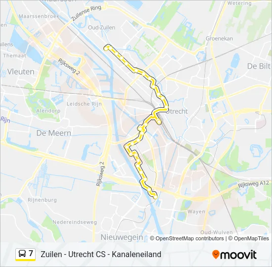 7 Bus Line Map