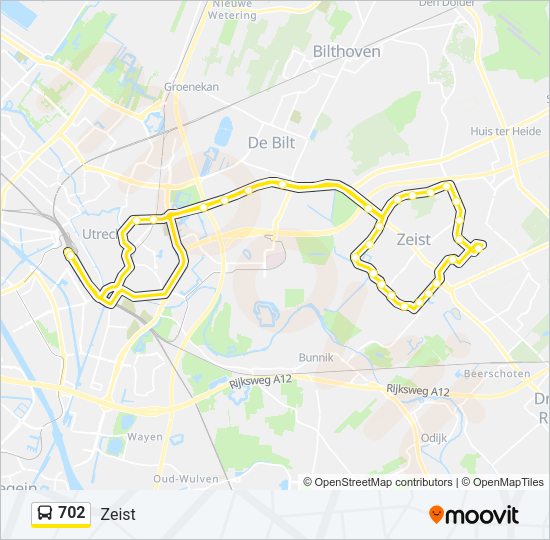 702 Bus Line Map