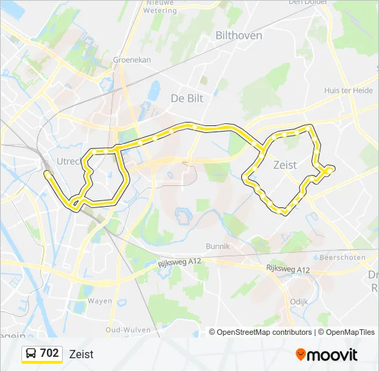 702 Bus Line Map