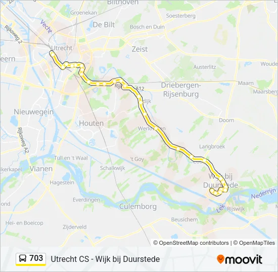 703 Bus Line Map