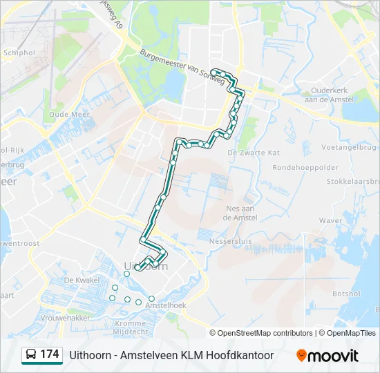 174 Bus Line Map