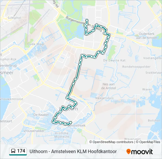 174 Bus Line Map