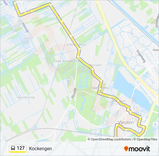 127 Bus Line Map