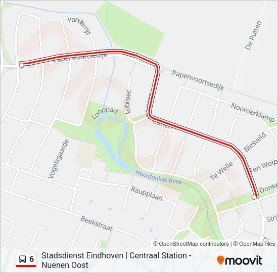 6 Bus Line Map