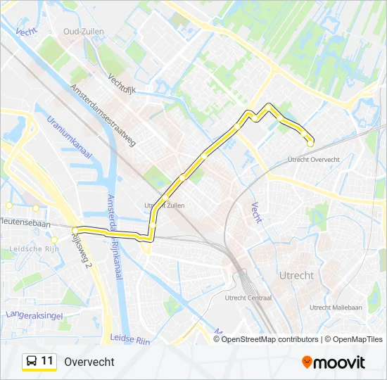 11 Bus Line Map