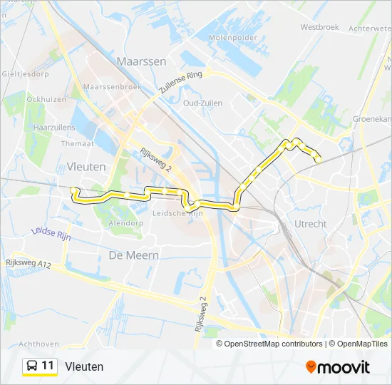 11 Bus Line Map