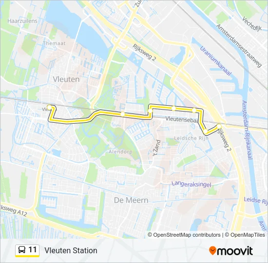 11 Bus Line Map