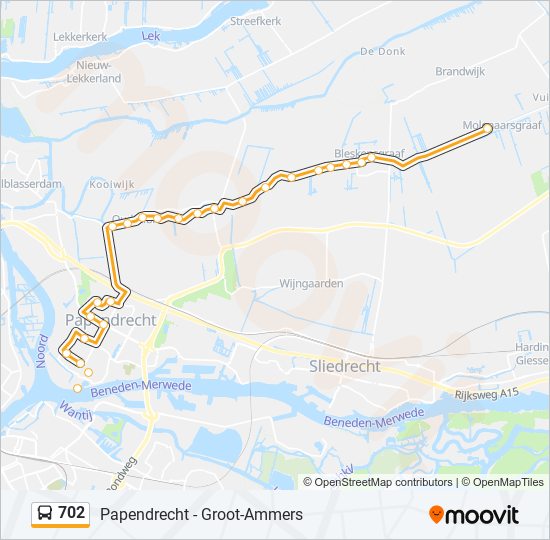 702 bus Line Map