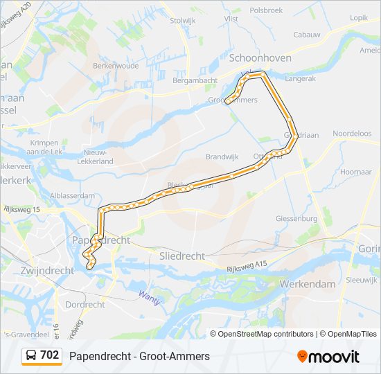 702 bus Line Map