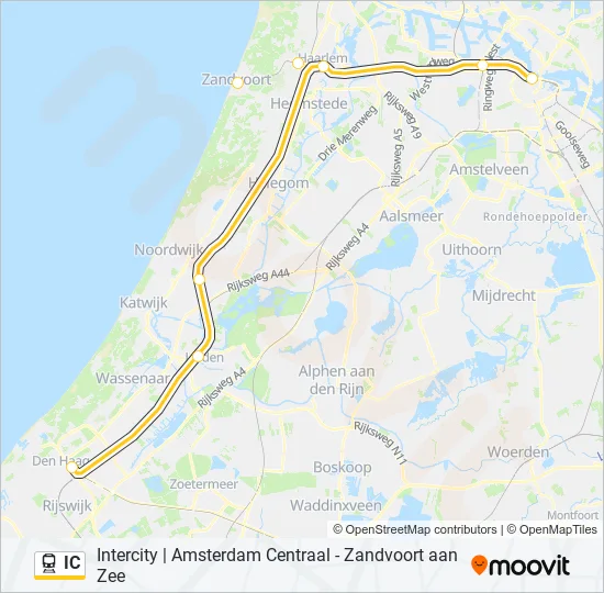 IC Train Line Map