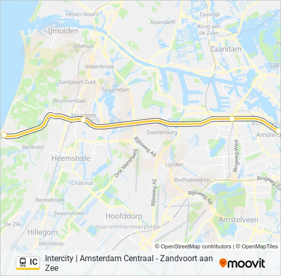 IC Train Line Map