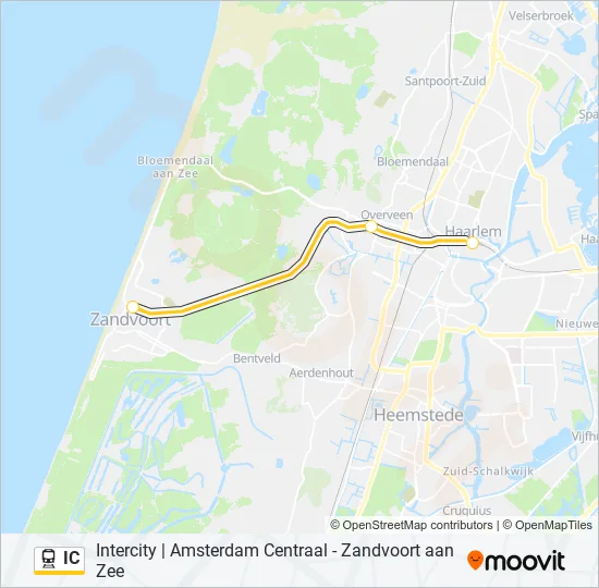 IC Train Line Map