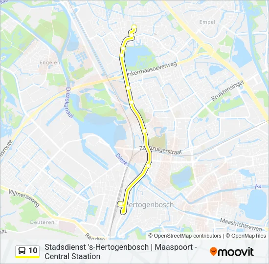 10 Bus Line Map