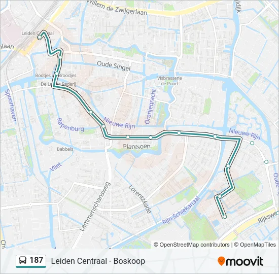 187 Bus Line Map