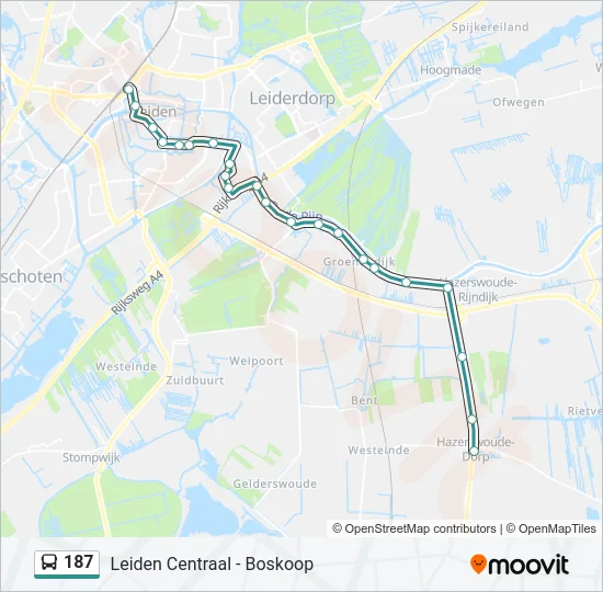 187 Bus Line Map