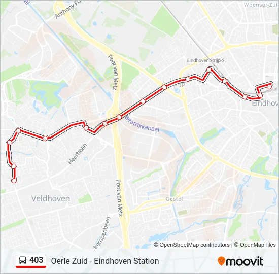 403 Bus Line Map