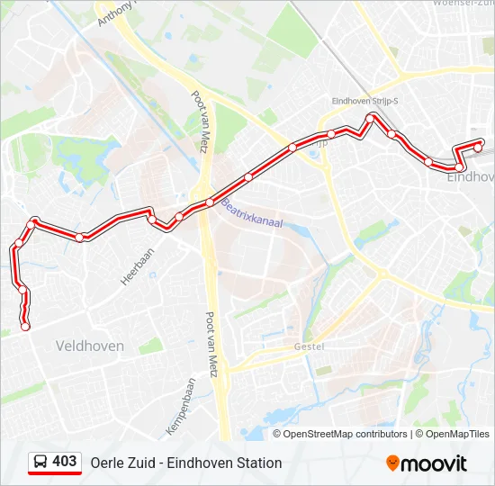 403 Bus Line Map