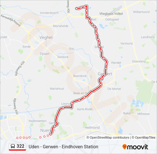 322 Bus Line Map