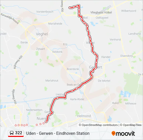 322 Bus Line Map