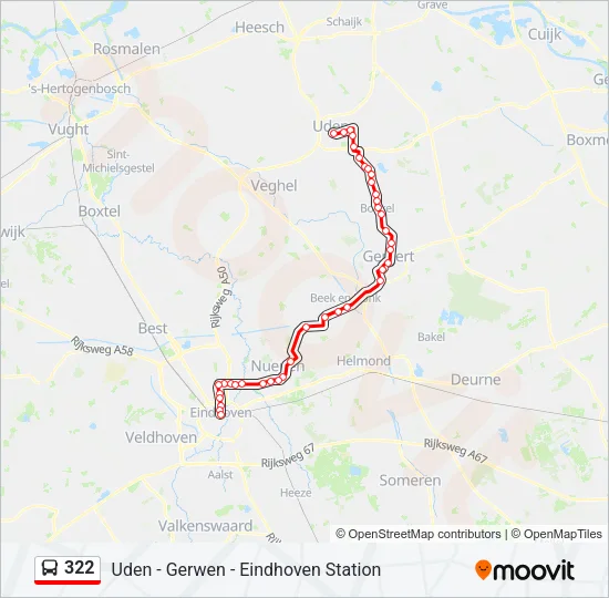 322 Bus Line Map