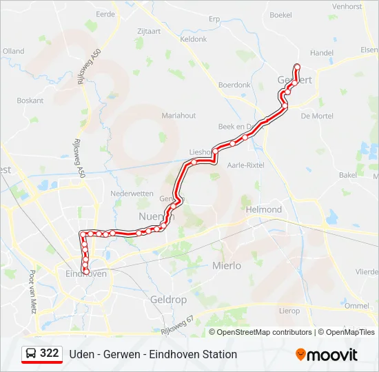 322 Bus Line Map