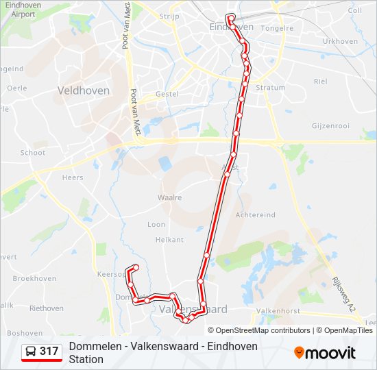 317 Bus Line Map