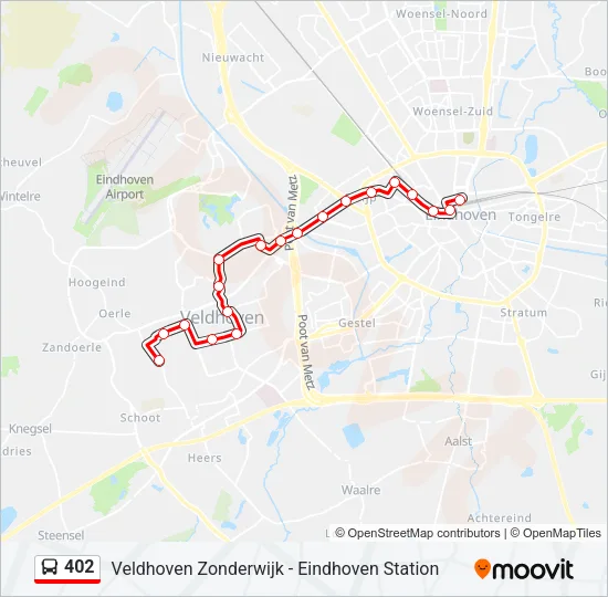 402 Bus Line Map