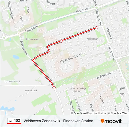 402 Bus Line Map
