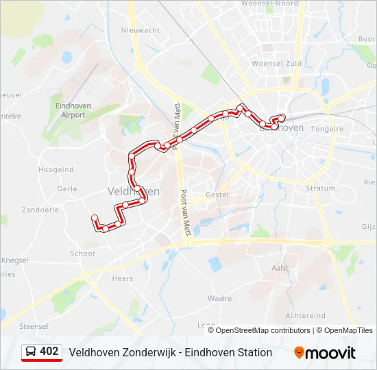 402 Bus Line Map