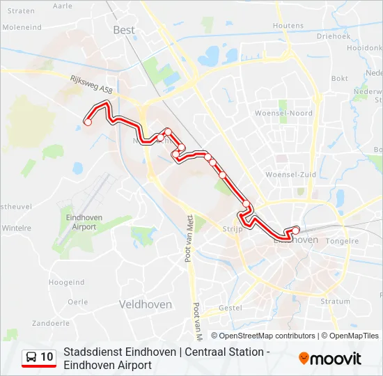 10 Bus Line Map