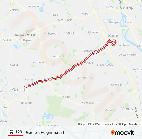 123 Bus Line Map