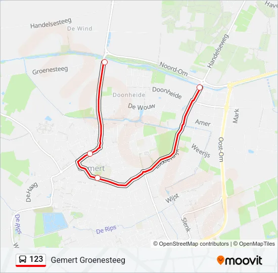 123 Bus Line Map