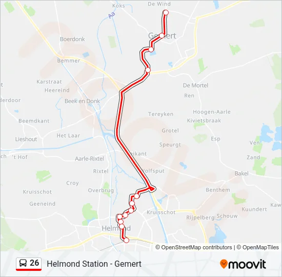 26 Bus Line Map