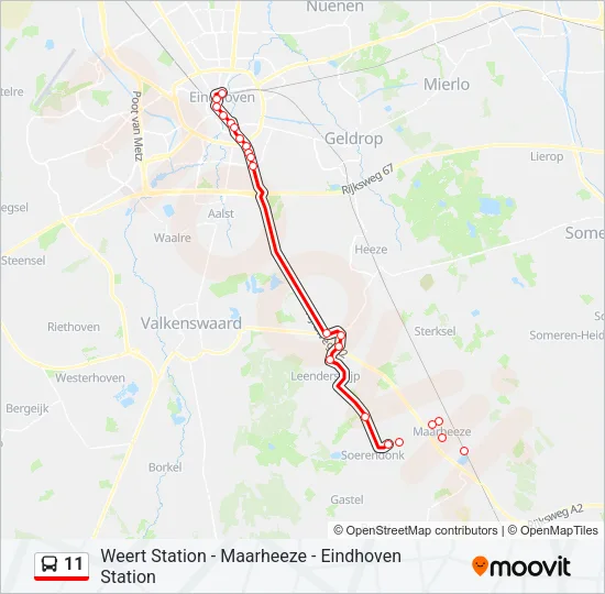 11 Bus Line Map