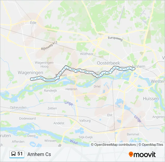51 Bus Line Map