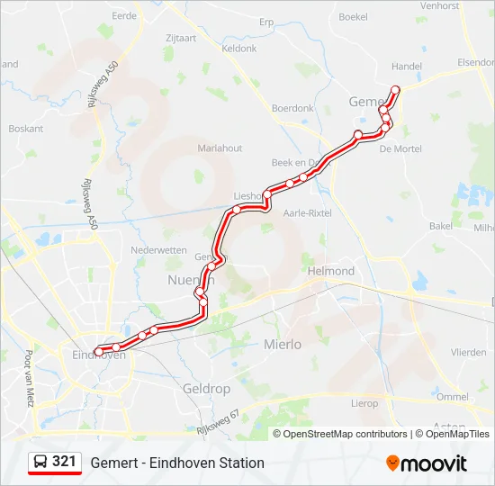 321 Bus Line Map