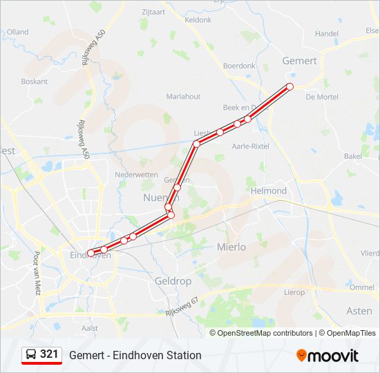piano petticoat huid 321 Route: dienstregelingen, haltes en kaarten - Eindhoven Station  (Bijgewerkt)