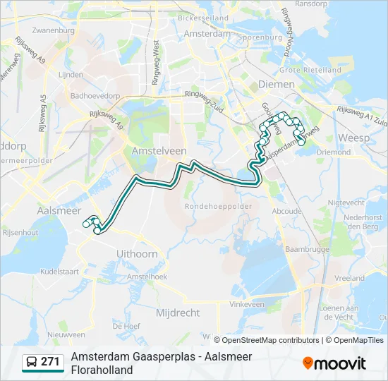 271 Bus Line Map