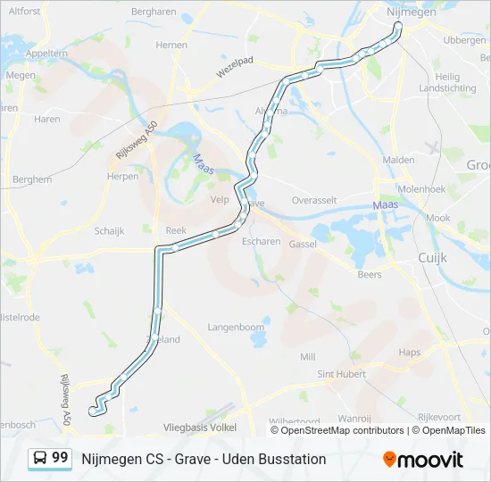 99 Bus Line Map