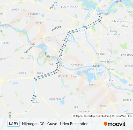 99 Bus Line Map
