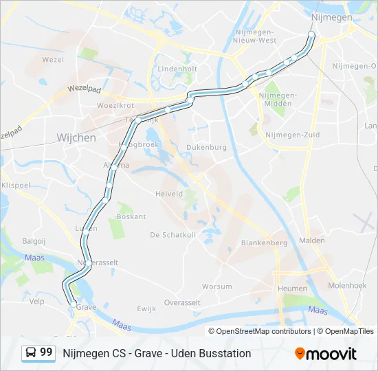 99 Bus Line Map